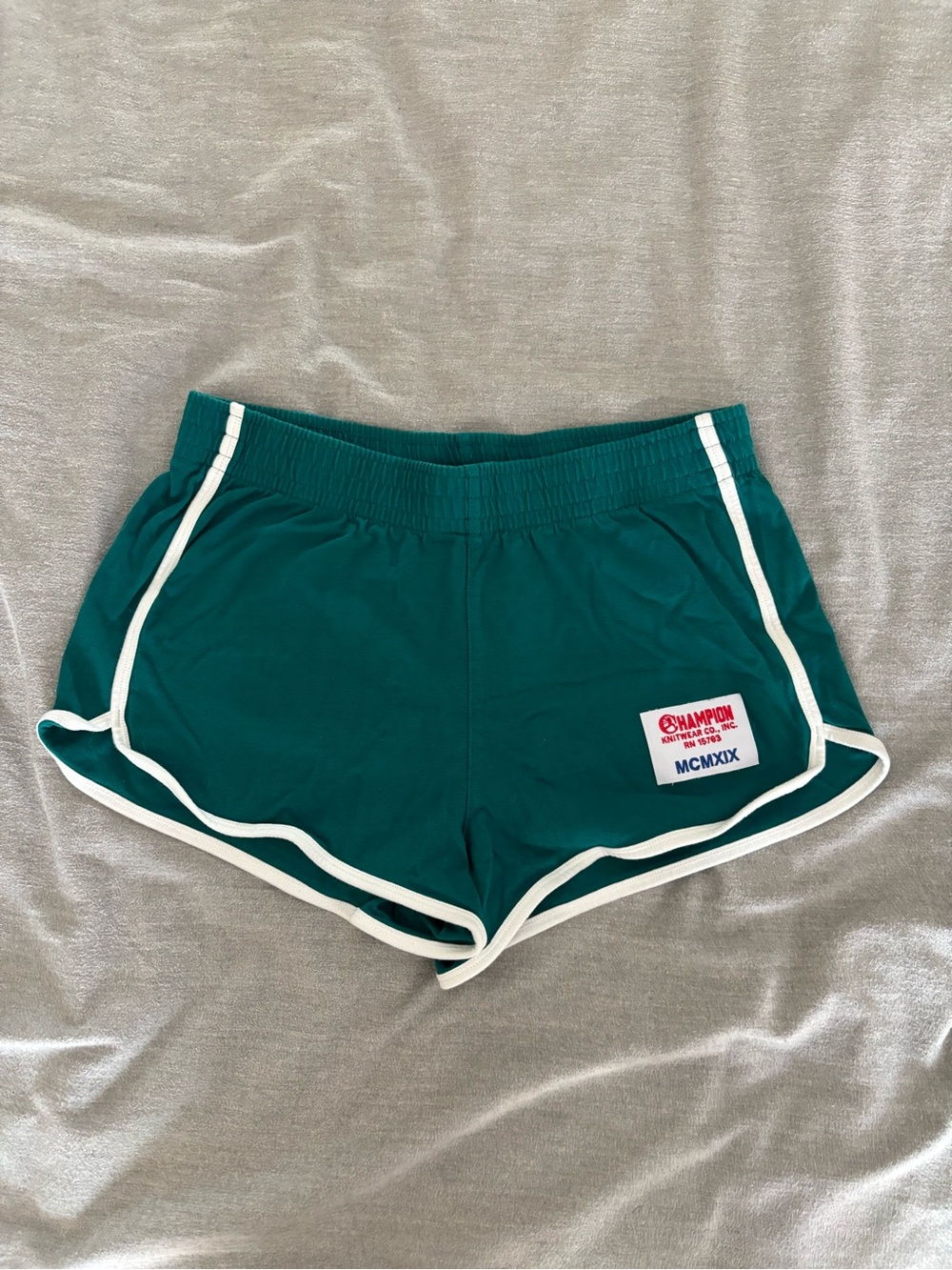Champion Teal Retro Track Shorts